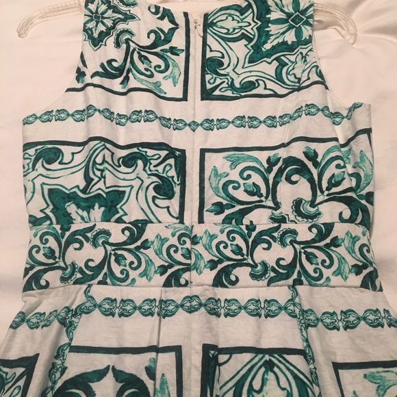 Eva Mendes midi print dress, sz 0, NWOT - Picture 4 of 6